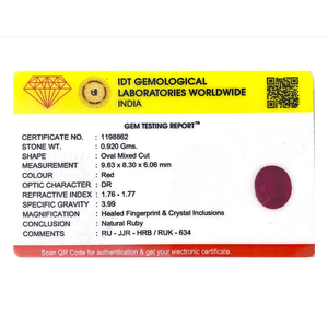 Natural Oval Cut Ruby 4.6 Carat Loose Gemstone 12mm for Fine Jewelry - Product Image 4