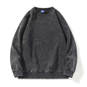 Sweat-shirt pour homme, classique, en coton, col rond, ourlet côtelé, logo personnalisé, marque privée, OEM, fournisseur de vêtements aux États-Unis - Product Image 4