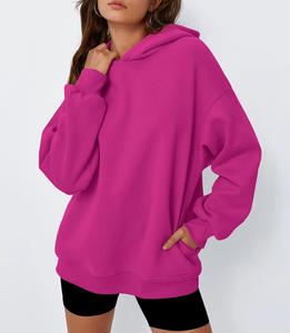 Sudaderas con Capucha de Algodón Extra Grandes de Moda para Invierno, con Logotipo Personalizado en la Parte Delantera, Unisex, Estilo Urbano, Transpirables, con Bolsillos, de Alta Calidad para Mujer - Product Image 4