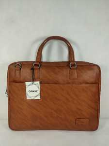 Brown Genuine Leather Laptop Briefcase Large Capacity Waterproof <b>Computer</b> <b>Bag</b> Adjustable Strap Business Travel Office - Product Image 5