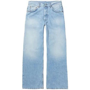<b>Men's</b> <b>Wide</b> <b>Leg</b> Baggy Jeans Light Gray Washed Denim Pants Loose Fit Casual Streetwear <b>Trousers</b> <b>Men</b> <b>Wide</b> <b>Leg</b> Denim Jeans - Product Image 3