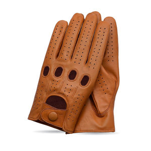 Custom Color Genuine Sheepskin Leather Eco-Friendly <b>Touchscreen</b> Compatible Winter Full Finger Unlined Safety <b>Gloves</b> for Daily - Product Image 1