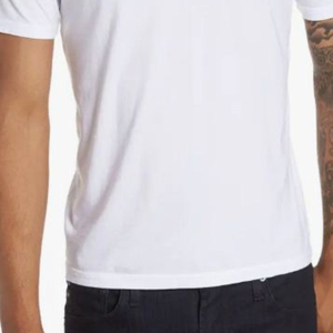 Camisetas Personalizadas con Cuello en V para Hombre, 100% Algodón, Alta Calidad, Antiarrugas, Transpirables, Manga Corta, Verano, Logotipo Personalizado, Venta al Por Mayor - Product Image 4