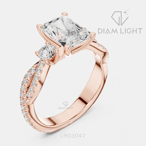 2.00CT Radiant Cut Lab Grown Diamond <b>Ring</b> IGI Certified 14K White Gold F+ Color VS+ Clarity Engagement Anniversary <b>Ring</b> Gifting - Product Image 4
