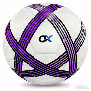 Adult Soccer <b>Ball</b> Machine Stitched for Match & <b>Training</b> Wear-Resistant PU Leather Customizable with Printed Logo - Product Image 4
