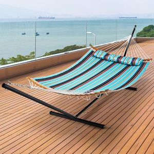 2-Person Heavy Duty <b>Hammock</b> with Stand and Storage Bag Premium Outdoor Furniture - Product Image 4