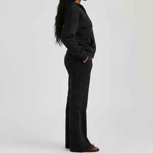 Conjunto de chándal deportivo para mujer con logotipo personalizado, lavado ácido, de alta calidad, para mujer - Product Image 6