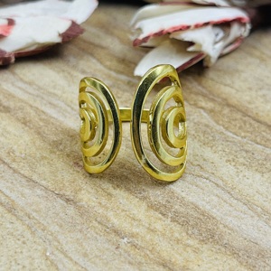 Best Product Brass Geometric <b>Ring</b> <b>Boho</b> Spiral <b>Rings</b> Women Brass <b>Ring</b> Women 18k Gold Plated Tribal Swirl Jewelry Wholesale/OEM - Product Image 1