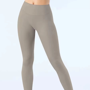 OEM Custom Colors Soft Breathable High Elastic Fitness Sport Gym Yoga <b>Pants</b> Women High Elastic Waist Athletic Running Leggings - Product Image 1