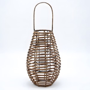 Recién llegados, linterna colgante de madera, linternas decorativas tejidas de ratán ecológicas para la decoración del jardín del complejo del patio trasero del hogar - Product Image 5