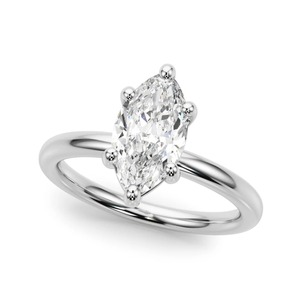 Anillo de Cóctel de Lujo SHG en Oro de 14k con Diamante Marquise de 2.3ct F VS1, Certificado IGI y Chapado en Rodio - Product Image 3