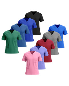 Tenues médicales personnalisées avec logo pour infirmières, esthéticiennes, dentistes, salons de beauté, médecins, hôpitaux – Blouses médicales 2 pièces pour hommes et femmes - Product Image 1