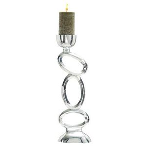<b>Silver</b> Abstract Organic <b>Candlestick</b> Holder with Abstract Design for Home Decoration Durable Metal Candle Holder Gifting Item - Product Image 4