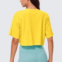 Nouvel Arrivage Dernière Version Qualité Supérieure T-shirt Court Décontracté d'Été pour Femme 100% Coton Respirant Séchage Rapide Anti-Boulochage