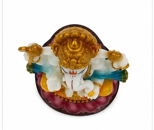 Figurine artisanale traditionnelle en résine de Ganesha Bouddha, cadeau religieux pour mariage, décoration de table ou de bureau - Product Image 4