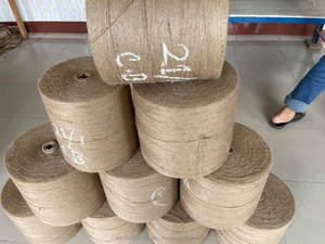 Fil de jute texturé 100% naturel, écologique, durable, biodégradable, de haute qualité, 21 LBS/1PLY, pour tricot et tissage manuel, exportateur - Product Image 5