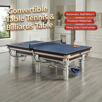 Table de billard 8 boules en bois massif et marbre personnalisée pour salles de billard commerciales et résidentielles