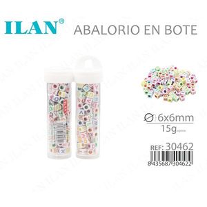 Perles de lettres Ilan Abalorio en boîte 6x6mm 15g pour la création de bijoux - Product Image 3