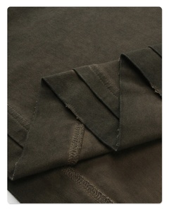 เสื้อยืดแขนยาวผู้ชายทรงโอเวอร์ไซส์สีเทาอมเขียวแบบวินเทจพ่นสีไล่เฉดสไตล์ฮิปฮอปสตรีทแวร์ - Product Image 4