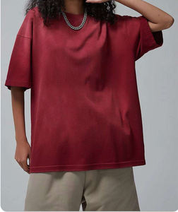 Camisetas y Pantalones Cortos de Algodón Vintage de 260 g/m² para Hombre, Lavado Ácido, Diseño Oversize con Cuello Redondo y Estampado de Personajes, Estilo Casual - Product Image 2