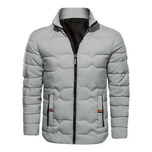Veste polaire à capuche imperméable pour homme avec logo personnalisé et motif brodé, style décontracté matelassé, vente en gros, direct usine - Product Image 1