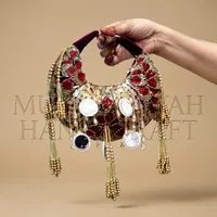 Sacs tendance : Sac à main perlé rouge et or avec pompon, sac cadeau mode, pochette, sac à main pour mariage, fête, banquet, sac pour femme