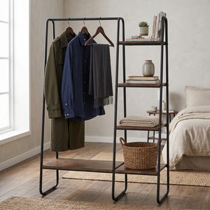 Furniture SALE EBay Wholesale Taiwan Household Storage Manufacturer MIT Housewares Garment <b>Rack</b> High Gloss Household Furniture - Product Image 1