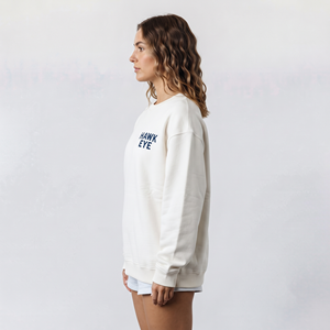 Sweat-shirt à col rond pour femme, de haute qualité, à épaules tombantes, à manches longues, brodé, décontracté, pull d'hiver - Product Image 2