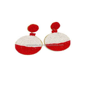 Pendientes Bohemios de Cuentas con Diseño de Botella de Tequila, Hechos a Mano, Joyería de Fiesta, Estilo Veraniego, con Cuentas de Semillas Rosas, Regalo para Fiesta Mexicana - Product Image 3