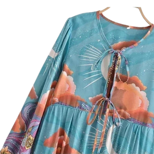 Vestido Midi Estampado de Moda para Mujer, Ropa al por Mayor - Product Image 3