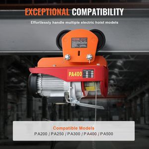 Carrello manuale con paranco elettrico da 2200 libbre/1 tonnellata PA200 PA250 PA300 PA400 PA500 carrello a doppio manipolatore - Product Image 4