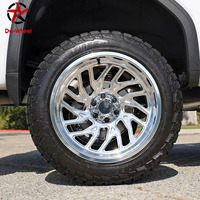 Jantes en alliage d'aluminium forgé sur mesure DW 20 22 24 26 pouces 4x170 6x170 8x180 Deep Dish Polished pour Ford F250 Chevrolet Silverado