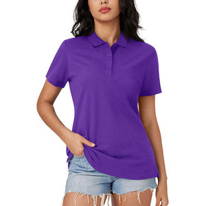 เสื้อโปโลผู้หญิงลดราคา ผ้าฝ้ายคุณภาพสูง แห้งเร็ว ระบายอากาศดี ดีไซน์สวยงาม รับสกรีนลายตามสั่ง สำหรับใส่หน้าร้อน - Product Image 1