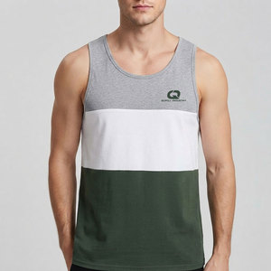 Camiseta sin Mangas para Hombre, Ajustada, Tejida, Transpirable, Elástica, para Fitness, Culturismo, Verano, Estilo Casual Urbano - Product Image 3