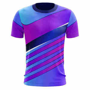 T-shirts sportifs pour hommes personnalisés imprimés - Séchage rapide 100% polyester avec logo pour la promotion de la marque - Product Image 3