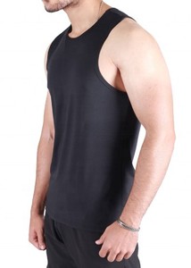 Nouveau débardeur tricoté personnalisé pour homme de haute qualité, en tissu respirant Spandex-Coton, teint uni, pour entraînement et fitness - Product Image 3