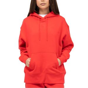 2024 Custom Logo <b>Fleece</b> Cotton Oversize Full Pullover Long Sleeve <b>Women's</b> Hoodie Winter Lined Hooded Coat Solid <b>Pattern</b> Design - Product Image 3