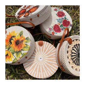 BEST SELLER High Quality Eco-Friendly Fashionable Rattan Handbag Premium Durable Sustainable Woven Beach Tote Bag Wholesale - Product Image 1