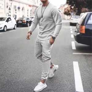 Custom logo Blank Sweat Suit Track Men <b>Plain</b> <b>Tracksuit</b> Training Fitness Sports Trousers Two 2 Piece Set Men <b>Tracksuit</b> for Winter - Product Image 3