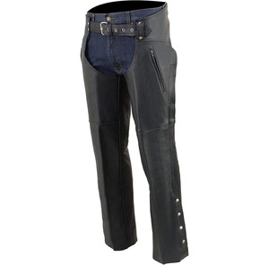Pantalones de cuero Samroz Sports para hombre, de cuero negro de primera calidad, con bolsillo con cremallera en el muslo, forro de malla, pantalones de motociclista. - Product Image 3