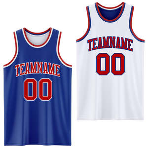 Premium Double Sided Sports Tank Tops Uniform Men Team Wear Royal Blue Mesh Quick Dry <b>Athletic</b> Uniform Sublimation OEM Apparel - Product Image 2