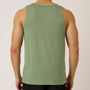 เสื้อกล้ามแฟชั่นผู้ชายรุ่นใหม่ล่าสุด ออกแบบเองได้ ผ้าฝ้าย 100% เสื้อกล้ามยูนิเซ็กซ์ ระบายอากาศได้ดี สวมใส่สบาย เสื้อกล้ามออกกำลังกายสำหรับผู้ชาย - Product Image 2