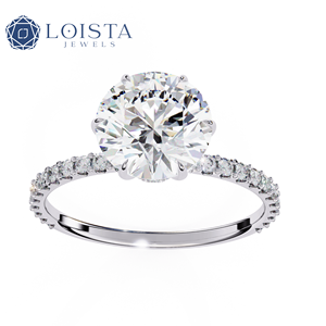 Bague de fiançailles en diamant de laboratoire VVS de luxe, certifiée IGI, diamant créé en laboratoire, or massif, bague solitaire, bijoux personnalisés pour femmes - Product Image 2