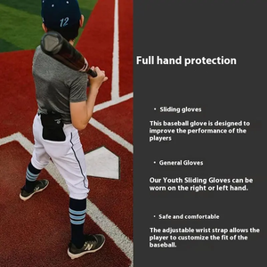 Softball Sliding Mitts Adjustable Compression Wrist Wrap <b>Baseball</b> Running Glove Left Right Hand Protective Guard Wear - Product Image 5