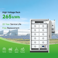 Station de stockage d'énergie solaire BESS extérieure 50kWh 65kWh 100kWh 200kWh LiFePO4, armoire de batteries haute tension