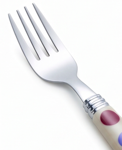 Ensemble de couverts colorés à pois avec poignée, ustensiles en acier inoxydable, compatibles lave-vaisselle, 4 pièces, pour les fêtes - Product Image 2