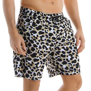 Shorts de bain d'été pour hommes en gros, vêtements de plage décontractés, logo personnalisé, taille élastique, infroissable, couleur unie, teint uni - Product Image 5