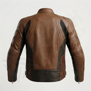 Veste de moto en cuir véritable pour homme de qualité supérieure, nouvelle arrivée, vestes de moto d'hiver, protections amovibles, personnalisables - Product Image 2