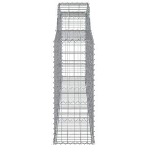 Ensemble de 2 grands paniers gabions durables en fil d'acier galvanisé argenté - Product Image 5