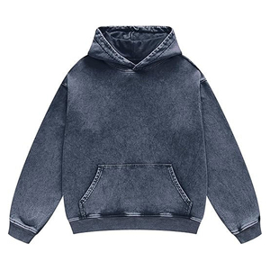 Sweats à capuche oversize vintage en molleton épais délavé à l'acide pour femmes avec livraison et expédition - Product Image 6